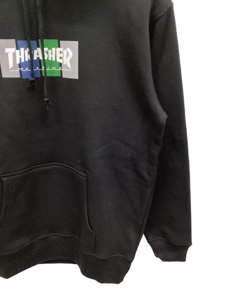 THRASHER（スラッシャー）THRASHER (スラッシャー) プルオーバーパーカー ブラック サイズ:XLの古着・服飾アイテム