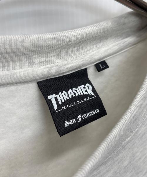 THRASHER（スラッシャー）THRASHER (スラッシャー) クルーネックスウェット グレー サイズ:Lの古着・服飾アイテム