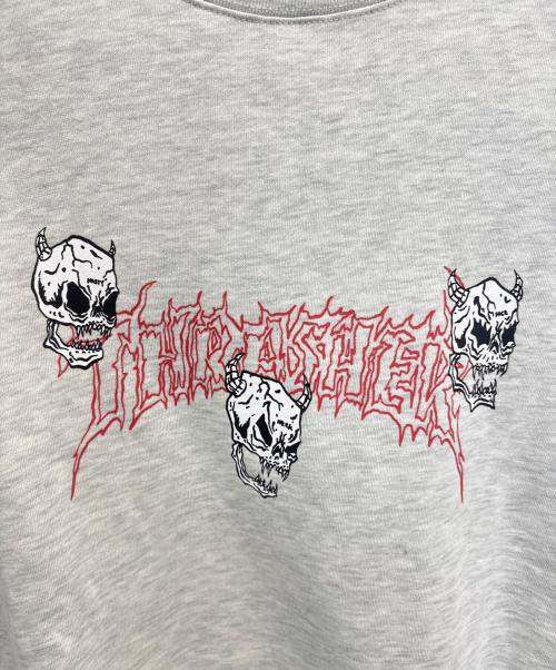 THRASHER（スラッシャー）THRASHER (スラッシャー) クルーネックスウェット グレー サイズ:Lの古着・服飾アイテム
