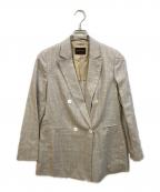 TOMORROW LAND collectionトゥモローランドコレクション）の古着「フラットブルー ダブルブレストジャケット」｜ベージュ