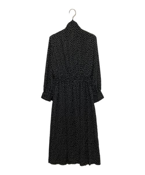 ANAYI（アナイ）ANAYI (アナイ) ドット柄ボウタイワンピース ブラック サイズ:38の古着・服飾アイテム