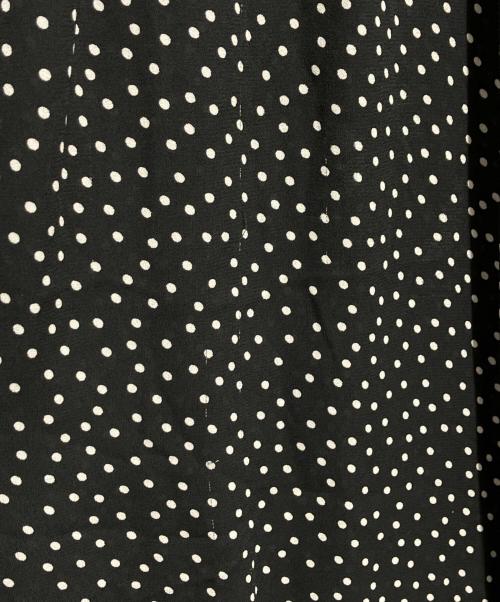ANAYI（アナイ）ANAYI (アナイ) ドット柄ボウタイワンピース ブラック サイズ:38の古着・服飾アイテム