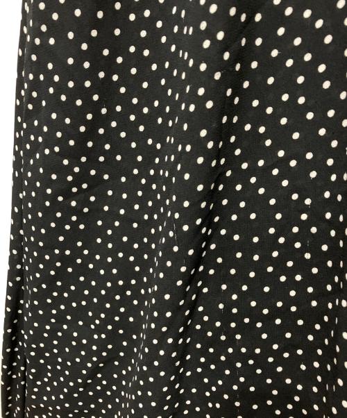 ANAYI（アナイ）ANAYI (アナイ) ドット柄ボウタイワンピース ブラック サイズ:38の古着・服飾アイテム