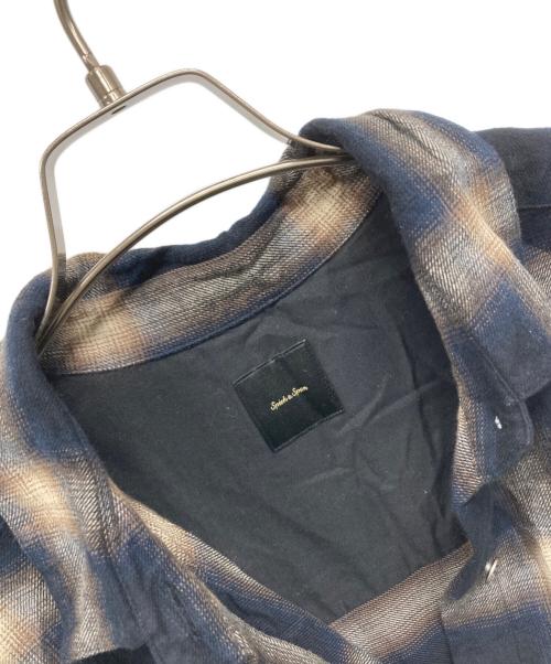 Spick and Span（スピック＆スパン）Spick and Span (スピックアンドスパン) オンブレーチェックルーズシャツ ブラック サイズ:FREEの古着・服飾アイテム