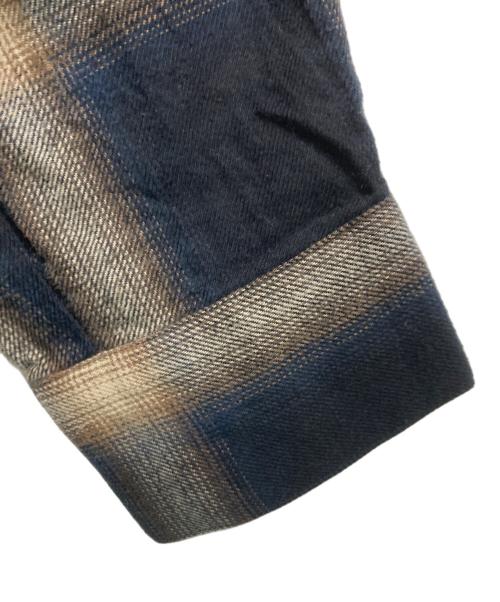 Spick and Span（スピック＆スパン）Spick and Span (スピックアンドスパン) オンブレーチェックルーズシャツ ブラック サイズ:FREEの古着・服飾アイテム