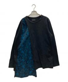 s'yte（サイト）の古着「切替カットソー」｜ブラック