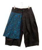 s'yteサイト）の古着「Jacquard Front Cover Detachable Pants」｜ブラック