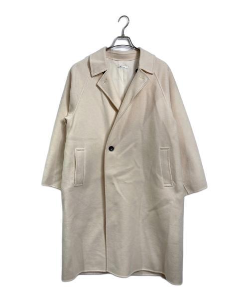 Enchainement（アンシェヌマン）Enchainement (アンシェヌマン) Double Faced Wool Long Coat  ダブル フェイス　ウール ロング コート　ロングコート　ウールコート　アウター アイボリー サイズ:FREEの古着・服飾アイテム
