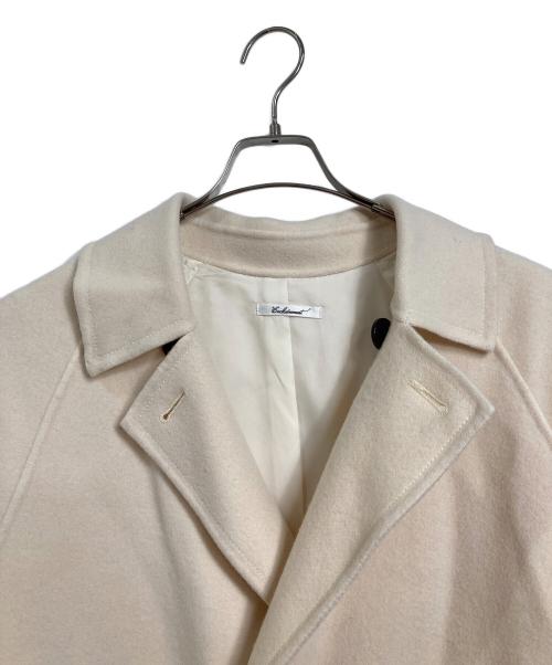 Enchainement（アンシェヌマン）Enchainement (アンシェヌマン) Double Faced Wool Long Coat  ダブル フェイス　ウール ロング コート　ロングコート　ウールコート　アウター アイボリー サイズ:FREEの古着・服飾アイテム