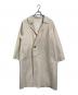 Enchainement（アンシェヌマン）の古着「Double Faced Wool Long Coat  ダブル フェイス　ウール ロング コート　ロングコート　ウールコート　アウター」｜アイボリー