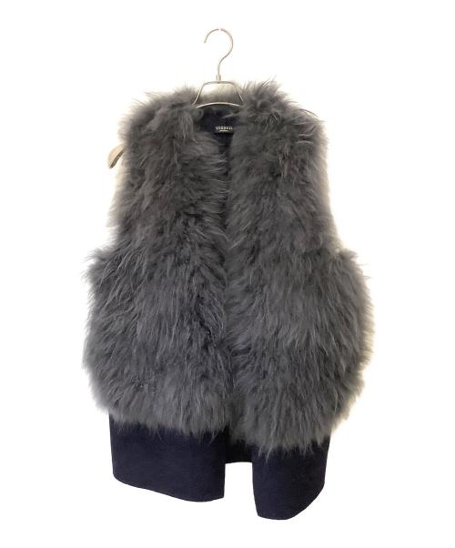 VERMEIL par iena（ヴェルメイユ パー イエナ）VERMEIL par iena (ヴェルメイユ パー イエナ) カシミヤファージレ ネイビー サイズ:表記なしの古着・服飾アイテム