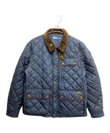 POLO RALPH LAUREN（ポロ・ラルフローレン）の古着「キルティングハンティングジャケット」｜ネイビー