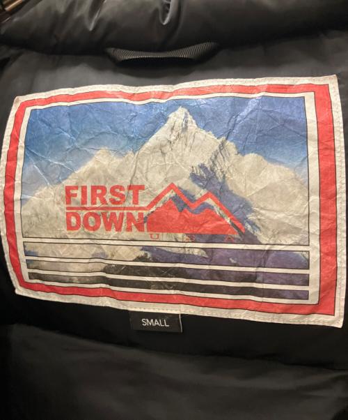 FIRST DOWN（ファーストダウン）FIRST DOWN (ファーストダウン) パネルショートダウンジャケット ブラック サイズ:SIZE Sの古着・服飾アイテム