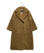 NOLLEY'S sophiノーリーズソフィー）の古着「フェイクテディファーロングコート」｜ベージュ