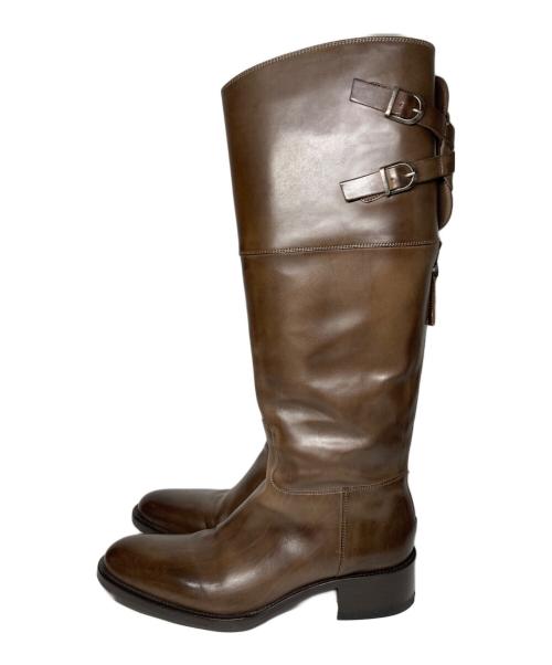 SARTORE（サルトル）SARTORE (サルトル) バックベルトブーツ ブラウン サイズ:37の古着・服飾アイテム