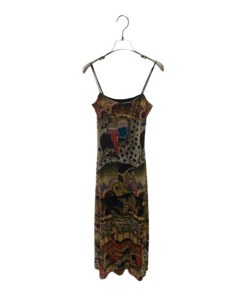 Desigual（デシグアル）Desigual (デシグアル) タペストリー ミディワンピース　 M. Christian Lacroix ブラック サイズ:XS 未使用品の古着・服飾アイテム