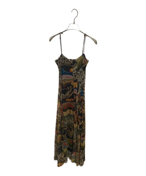 Desigual（デシグアル）Desigual (デシグアル) タペストリー ミディワンピース　 M. Christian Lacroix ブラック サイズ:XS 未使用品の古着・服飾アイテム