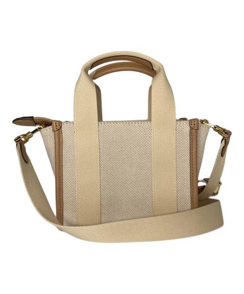 Kate Spade（ケイトスペード）Kate Spade (ケイトスペード) キップ キャンバス ミニ トート ベージュ サイズ:サイズ詳細参照の古着・服飾アイテム