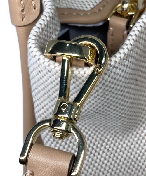 Kate Spade（ケイトスペード）Kate Spade (ケイトスペード) キップ キャンバス ミニ トート ベージュ サイズ:サイズ詳細参照の古着・服飾アイテム