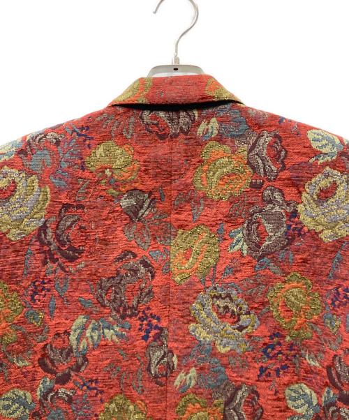 DOLCE & GABBANA（ドルチェ＆ガッバーナ）DOLCE & GABBANA (ドルチェ＆ガッバーナ) ジャガードチェスターコート レッド サイズ:48の古着・服飾アイテム