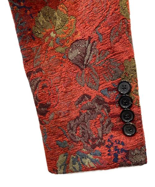 DOLCE & GABBANA（ドルチェ＆ガッバーナ）DOLCE & GABBANA (ドルチェ＆ガッバーナ) ジャガードチェスターコート レッド サイズ:48の古着・服飾アイテム