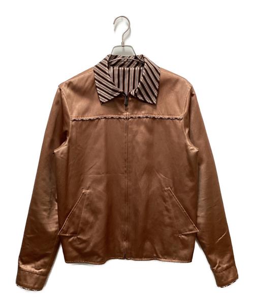 BOTTEGA VENETA（ボッテガベネタ）BOTTEGA VENETA (ボッテガベネタ) リバーシブルブルゾン ブラウン サイズ:50の古着・服飾アイテム