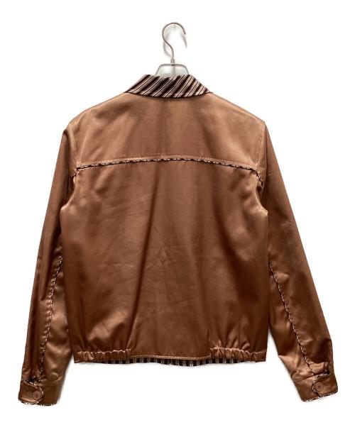 BOTTEGA VENETA（ボッテガベネタ）BOTTEGA VENETA (ボッテガベネタ) リバーシブルブルゾン ブラウン サイズ:50の古着・服飾アイテム