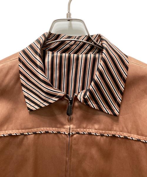 BOTTEGA VENETA（ボッテガベネタ）BOTTEGA VENETA (ボッテガベネタ) リバーシブルブルゾン ブラウン サイズ:50の古着・服飾アイテム