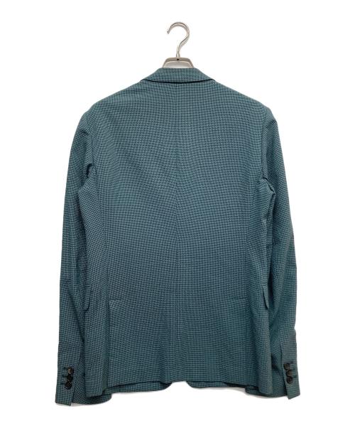 PRADA（プラダ）PRADA (プラダ) シアサッカー2Bジャケット ブルー サイズ:46の古着・服飾アイテム