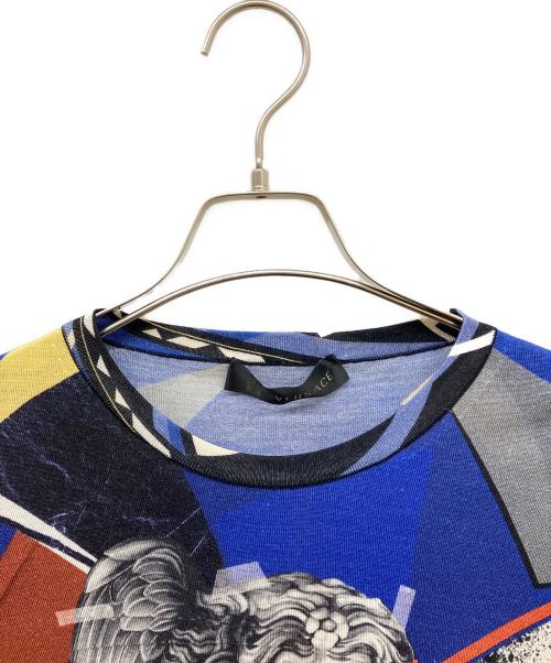 VERSACE（ヴェルサーチェ）VERSACE (ヴェルサーチェ) 総柄ニット ブルー サイズ:46の古着・服飾アイテム