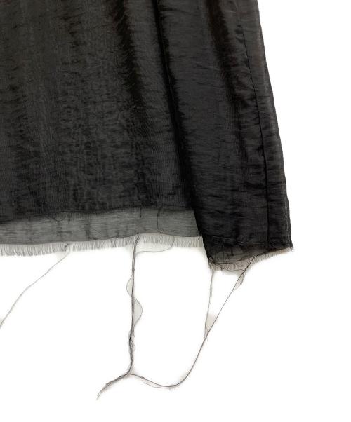 eunoia（ユノイア）eunoia (ユノイア) レイヤード メッシュ タック ドレス ブラック サイズ:Freeの古着・服飾アイテム