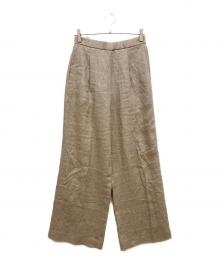 EVERYDAY I LIKE.（エヴリデイ アイ ライク）の古着「リネンイージーワイドパンツ」｜ベージュ