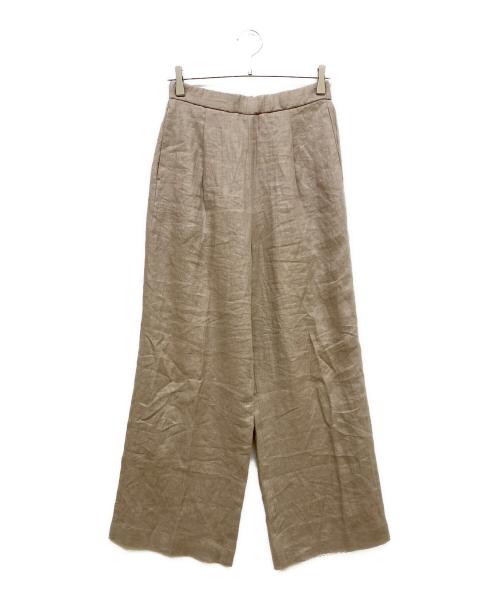 EVERYDAY I LIKE.（エヴリデイ アイ ライク）EVERYDAY I LIKE. (エヴリデイ アイ ライク) リネンイージーワイドパンツ ベージュ サイズ:36の古着・服飾アイテム