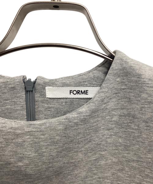 forme（フォルメ）forme (フォルメ) オーバーサイズダンボールスウェット グレー サイズ:FREEの古着・服飾アイテム