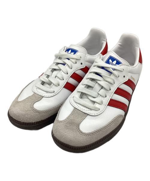 adidas（アディダス）adidas (アディダス) SAMBA OG ホワイト×レッド サイズ:SIZE 24cmの古着・服飾アイテム