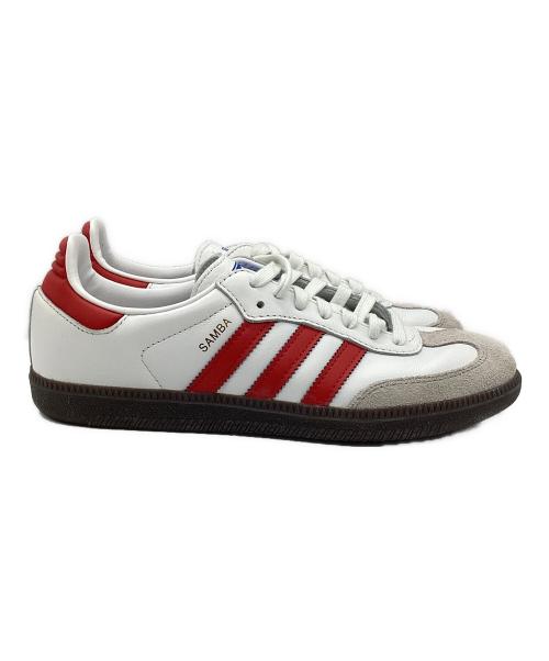 adidas（アディダス）adidas (アディダス) SAMBA OG ホワイト×レッド サイズ:SIZE 24cmの古着・服飾アイテム