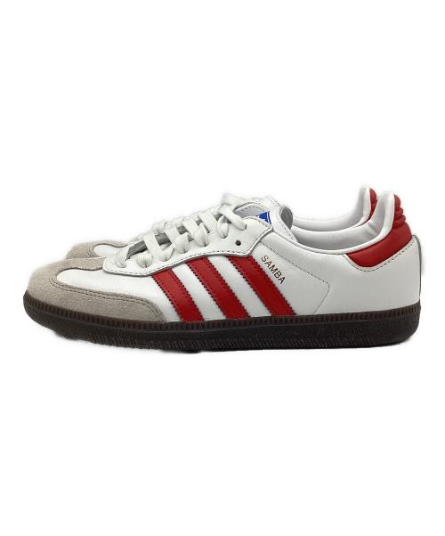 adidas（アディダス）adidas (アディダス) SAMBA OG ホワイト×レッド サイズ:SIZE 24cmの古着・服飾アイテム