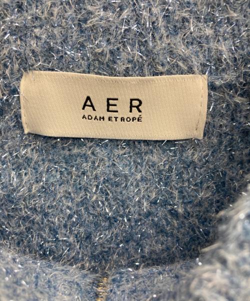 Adam et Rope（アダム エ ロペ）Adam et Rope (アダム エ ロペ) ラメニットカーディガン ブルー サイズ:Fの古着・服飾アイテム