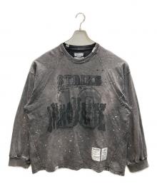 MAISON SPECIAL（メゾンスペシャル）の古着「Strike Prime Over Crew Neck Long Sleeve T-Shirt」｜グレー