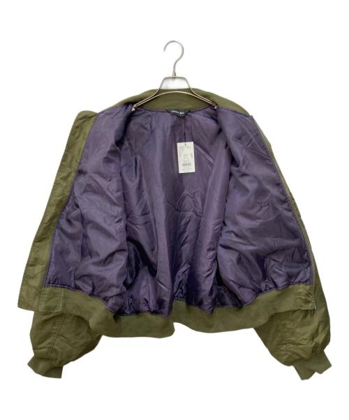ajouter flow（アジューテフロー）ajouter flow (アジューテフロー) af metal logo 3way MA-1 カーキ サイズ:Ｌ 未使用品の古着・服飾アイテム