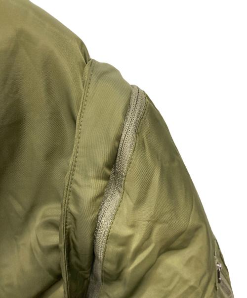 ajouter flow（アジューテフロー）ajouter flow (アジューテフロー) af metal logo 3way MA-1 カーキ サイズ:Ｌ 未使用品の古着・服飾アイテム