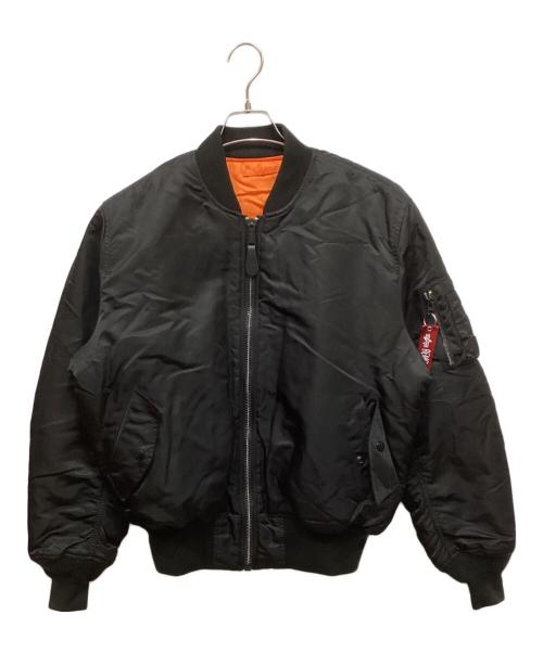 ALPHA（アルファ）ALPHA (アルファ) MA-1ジャケット/エムエーワン ブラック サイズ:Lの古着・服飾アイテム