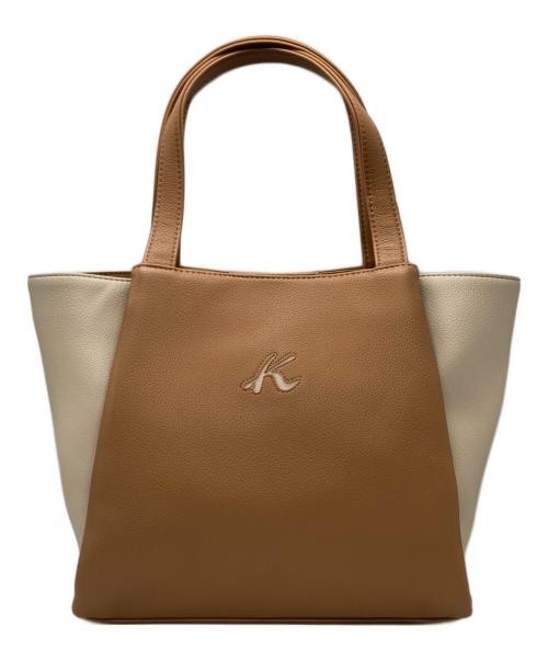 KITAMURA（キタムラ）KITAMURA (キタムラ) ハンドバッグ ブラウン×ベージュの古着・服飾アイテム