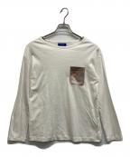 BLUE LABEL CRESTBRIDGEブルーレーベルクレストブリッジ）の古着「コットンスムースポケットTシャツ」｜ホワイト