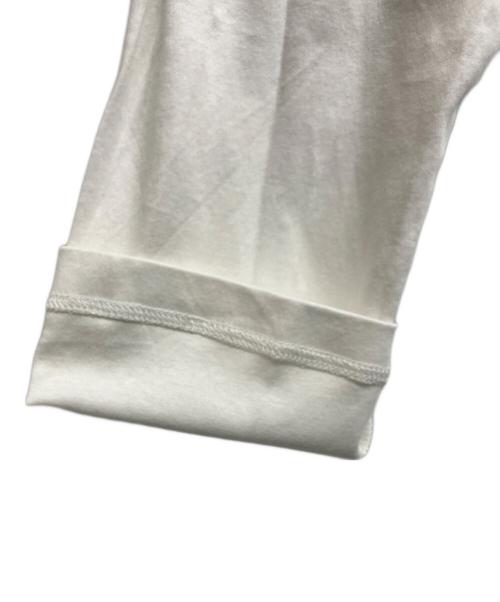 BLUE LABEL CRESTBRIDGE（ブルーレーベルクレストブリッジ）BLUE LABEL CRESTBRIDGE (ブルーレーベルクレストブリッジ) コットンスムースポケットTシャツ ホワイト サイズ:40の古着・服飾アイテム