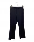 FOXEY NEWYORKフォクシーニューヨーク）の古着「センタープレスパンツ」｜ブラック