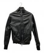 GIORGIO BRATOジョルジョブラッド）の古着「カウレザージャケット」｜ブラック