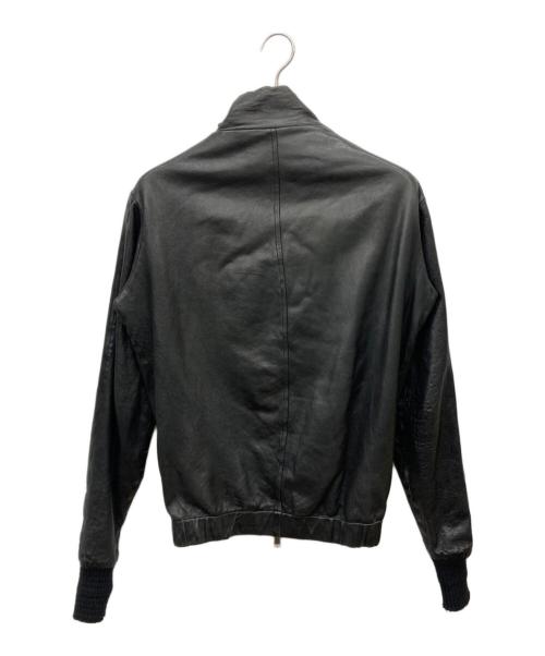 GIORGIO BRATO（ジョルジョブラッド）GIORGIO BRATO (ジョルジョブラッド) カウレザージャケット ブラック サイズ:48の古着・服飾アイテム