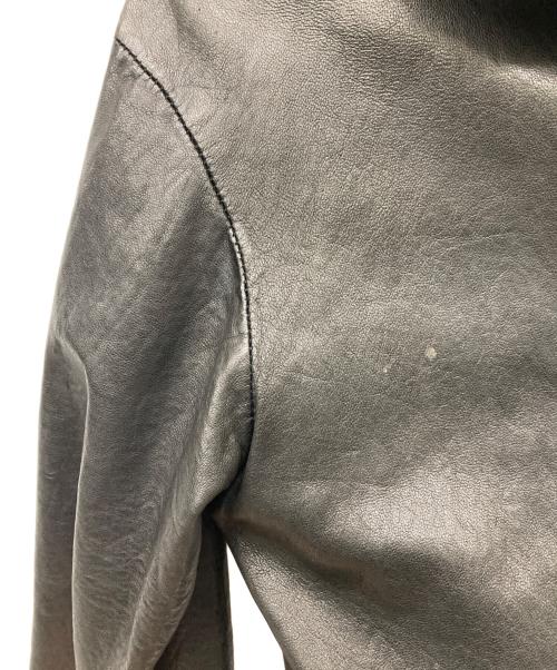 GIORGIO BRATO（ジョルジョブラッド）GIORGIO BRATO (ジョルジョブラッド) カウレザージャケット ブラック サイズ:48の古着・服飾アイテム