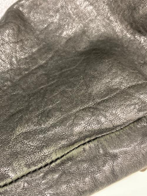 GIORGIO BRATO（ジョルジョブラッド）GIORGIO BRATO (ジョルジョブラッド) カウレザージャケット ブラック サイズ:48の古着・服飾アイテム